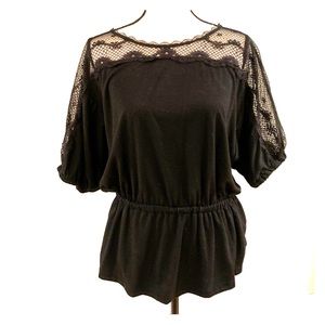 Lots of detail! Lace detail blouse.